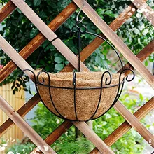 Round Coconut Liner Coconut Fiber Replacement Liner Plants Vegetable Flower Basket Liner For Hanging Basket Home Garden Balcony