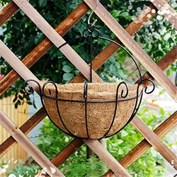 Round Coconut Liner Coconut Fiber Replacement Liner Plants Vegetable Flower Basket Liner For Hanging Basket Home Garden Balcony