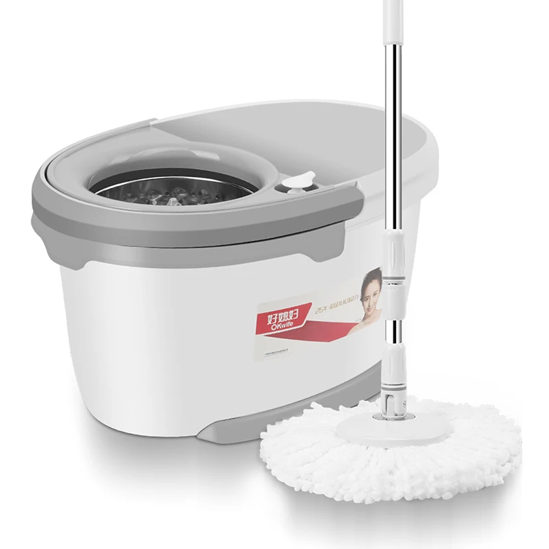 Household automatic mop bar universal rotary bucket wipe the ground free hand wash mopping dehydration rotation |