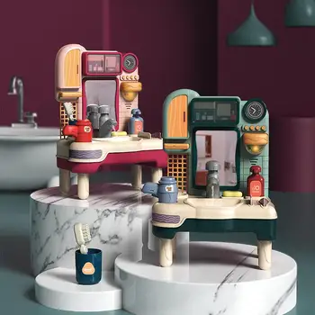 

Play House for Children Washing Table Toys Multi-functional Press Water with Sound Light Music Gift Box Furniture Toys