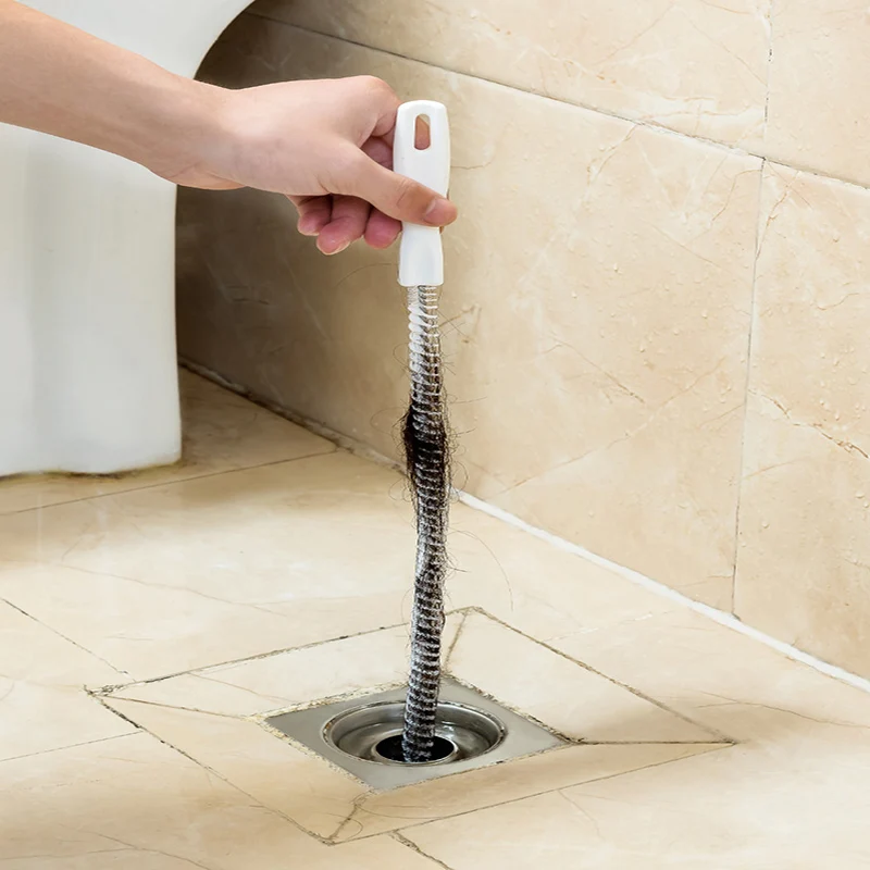 Pipe Dredging Brush Bathroom Hair Sewer Sink Cleaning tools Drain Cleaner Clog Plug Hole Remover pipeline | Дом и сад