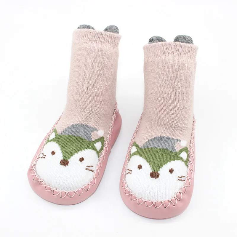 Spring Autumn Baby Shoes Socks Cartoon Kids Baby Boys Girls Anti-skid Soft Shoes Cotton Toddler Floor Socks Infant Boy Shoes