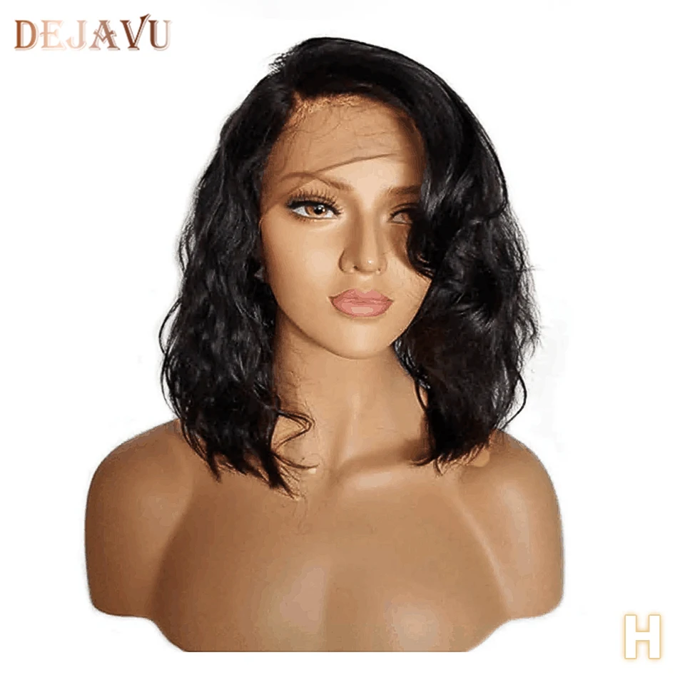 

Dejavu Lace Front Human Hair Wigs Non-Remy Brazilian Hair Body Wave 13*4 Lace Front Wig Density 130% Human Hair Wigs For Women