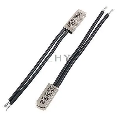 

2 Pcs RS-9700 125 Celsius NC Temperature Switch Thermostat Bimetal Disc