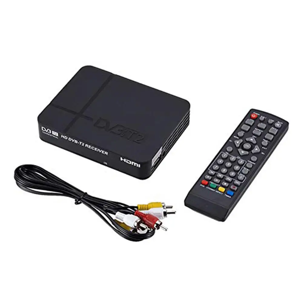 Полностью HD 1080P цифровой DVB-T2 высокого качества ABS пластик наземный ТВ-тюнер мощный телеприставка