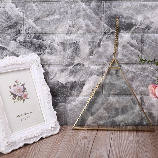 Hanging Metal Glass Vintage Photo Frame  Antique Frame Glass Photo Double  Sided - Frame - Aliexpress