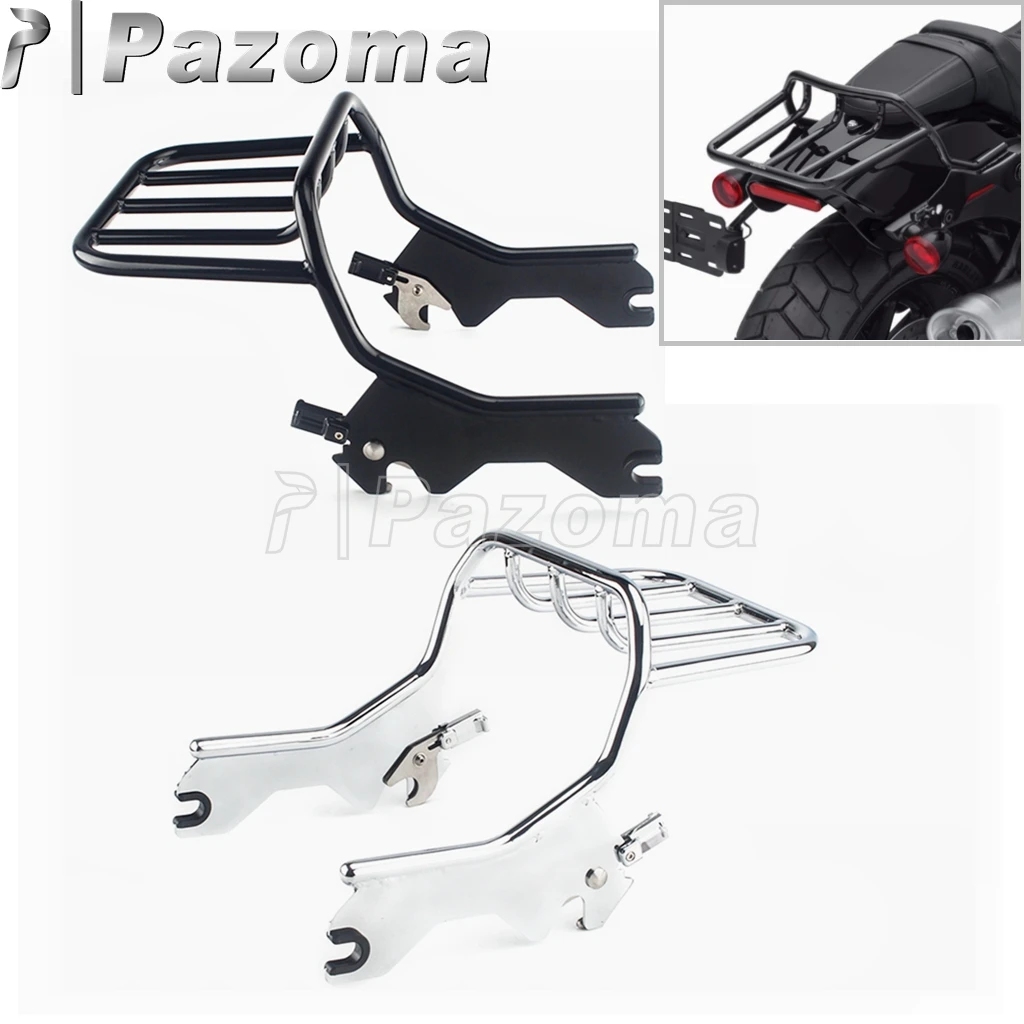 

Съемная стальная подставка для багажа на мотоцикл, полка для Harley Softail FLDE FLHC FXBB FXST 114 FLHCS FLSL 2018-2020