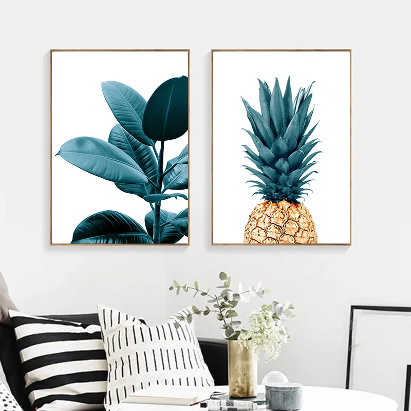

Nordic Pineapple Plant Art Poster Wall Painting Decoracion Posters And Prints Canvas Painting No Photo Frame