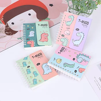 

1 Pcs Cartoon Portable Mini Coil Notepad Dinosaur Kawaii Japan Coil Notebook Students Diary Journal Note Pad Supplies Kid Gift
