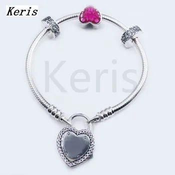 

2020 New 100%925 Sterling Silver Charm DIY String Jewelry Bracelet Free Of Charge