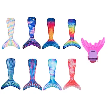 

Kids Mermaid Tails for Swimming Little Girls Swimmable Cosplay Costumes Bathing Beach Summer Swimsuit Tail Children Clothes