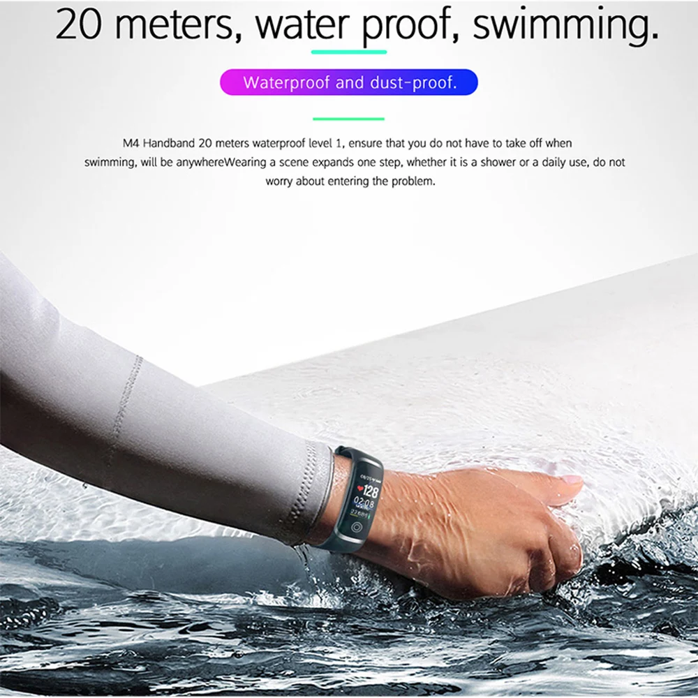 IP67 водонепроницаемый смарт-браслет монитор сердечного ритма Smartband умный браслет для мужчин и женщин часы для iOS умные часы с Bluetooth на андроиде