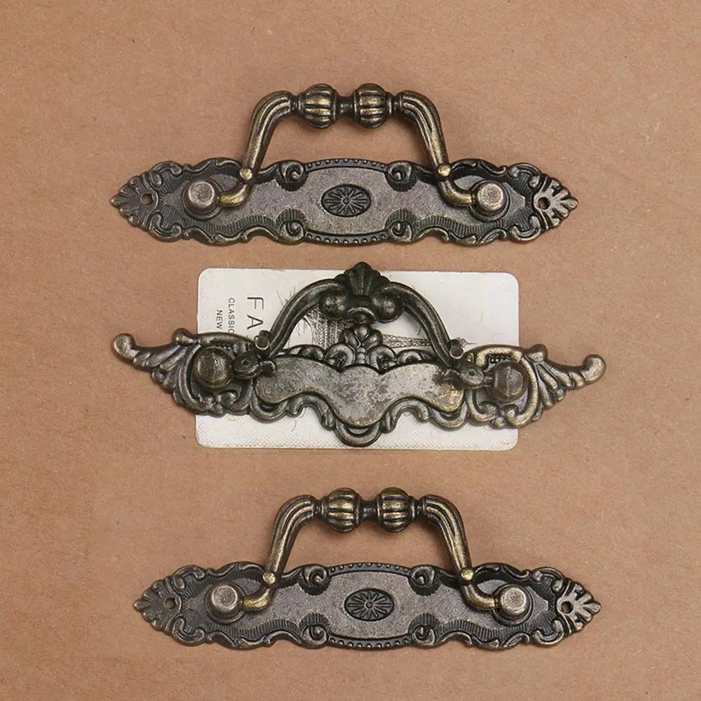 Antique Bronze Pull Handles For Drawer Cabinet Door Drawer Wardrobe Closet Box Pulls Pulls Wooden Bin Handles Handle Chest H2G3 furniture handles kitchen door handles