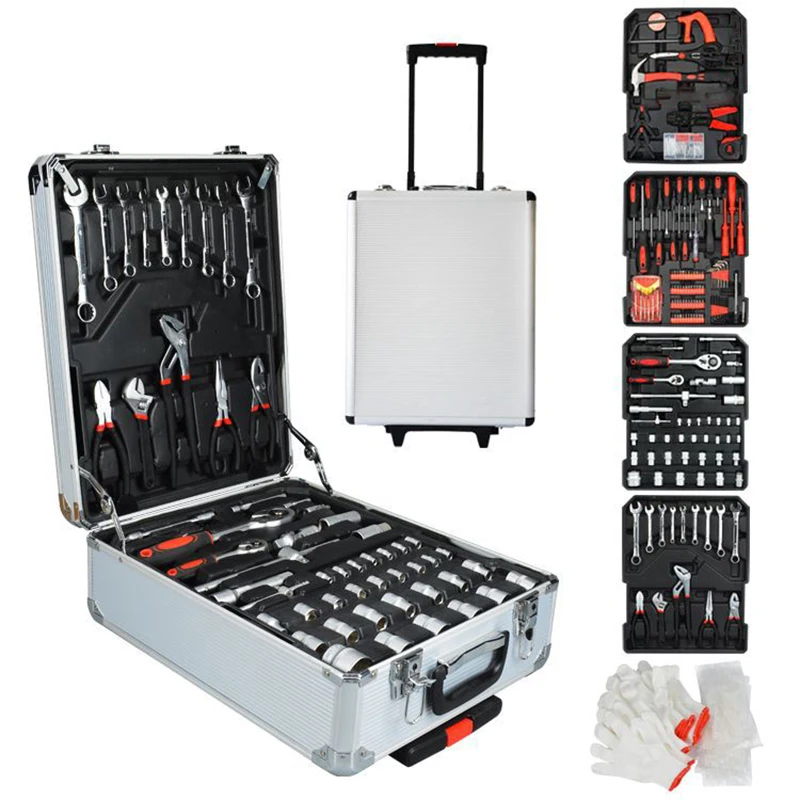 £57.18 498 Pcs Home Trolley Toolbox Commercial Hardware Hand Tools Kit