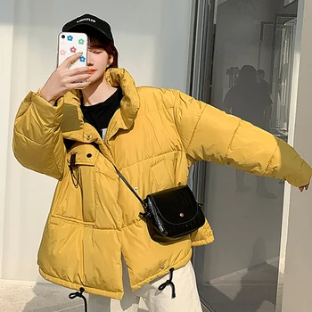 

New Winter Hooded Warm Down Coat Women Casual Long Down Jackets Ladies Thicken Cotton Parka Plus Size Outerwear Korean Coat 08