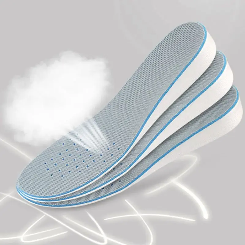 Unisex Breathable Height Increase Insoles Heel Lifting Inserts Shoe Pad Elevator