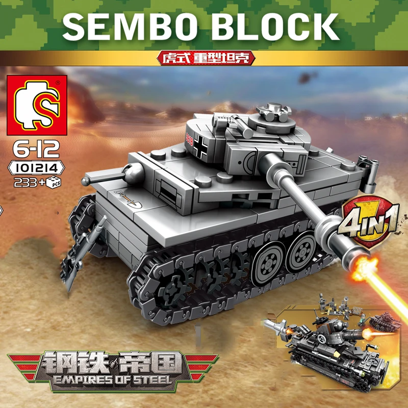 957PCS2 1914 PCS Tank Military Series Building Blocks Bricks Compatible with LegoINGlys Figures toy soldier Vehicle army blocks (7)