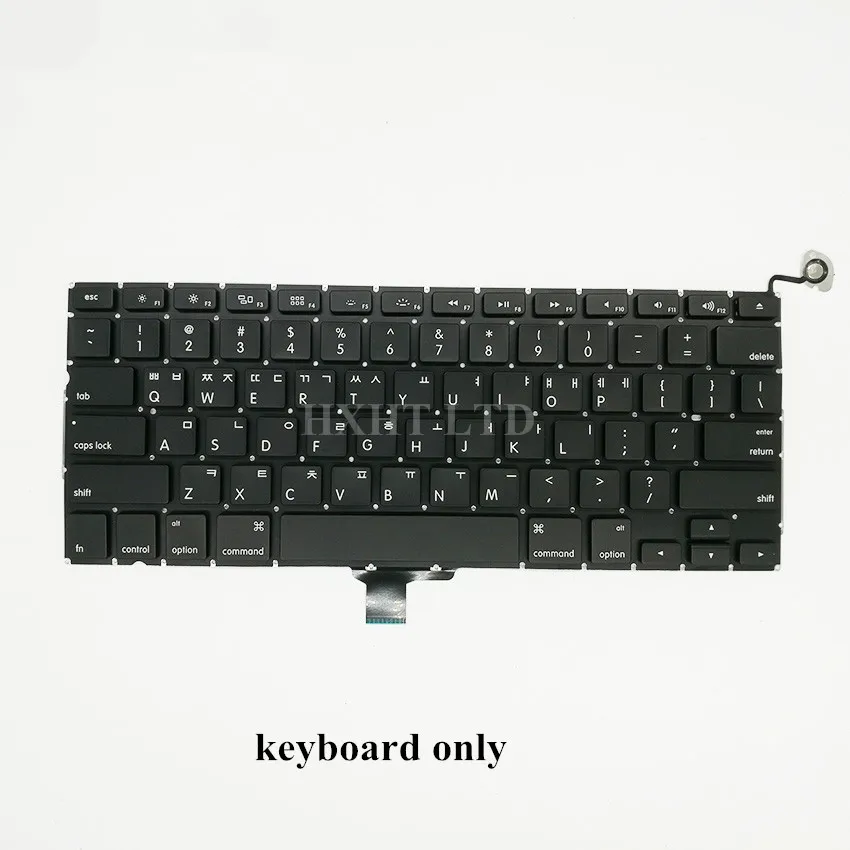 Новая Корейская Клавиатура для ноутбука A1278 KR с подсветкой для Macbook Pro 1" A1278 KR клавиатура 2009 2010 2011 2012 год полностью протестирована - Цвет: keyboard only