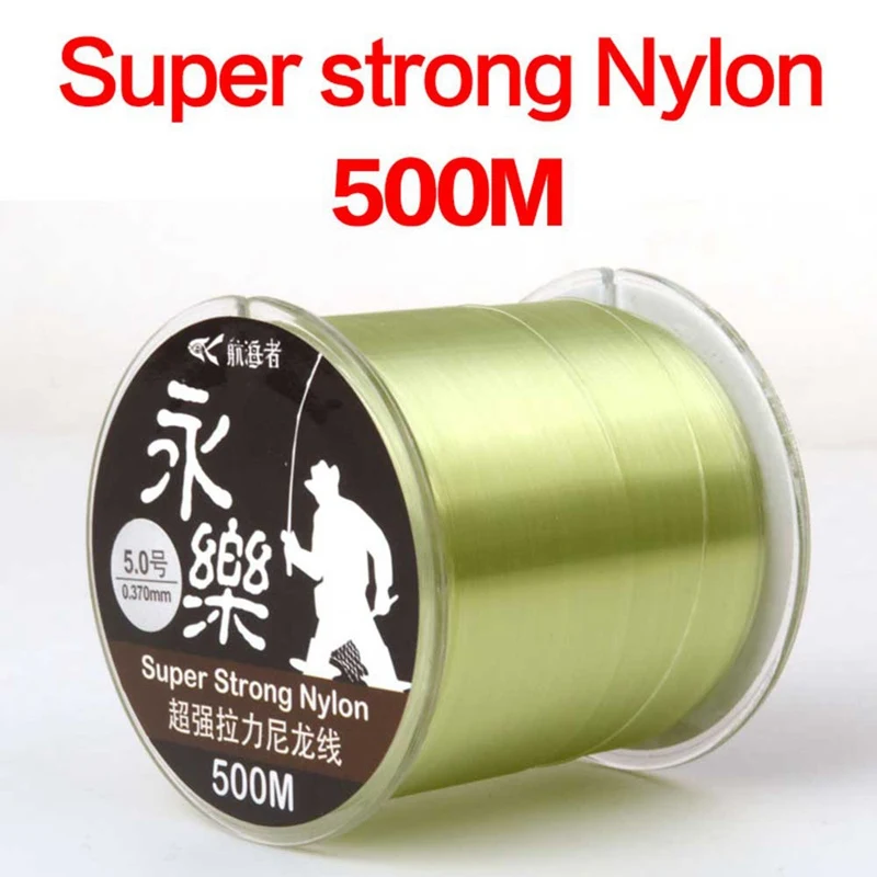 SUMMER Super Strong Nylon Fishing Line 500M Monofilament Leader Line Fishline Main Line Carp Nylon Line