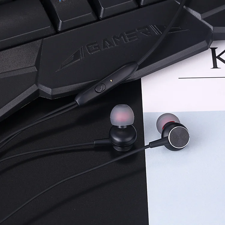 3.5mm Magnets In Ear Earphones Bass Music Headset Earphone Sport Stereo Earbuds With Mic For Phone MP3 Samsung Xiaomi Huawei 