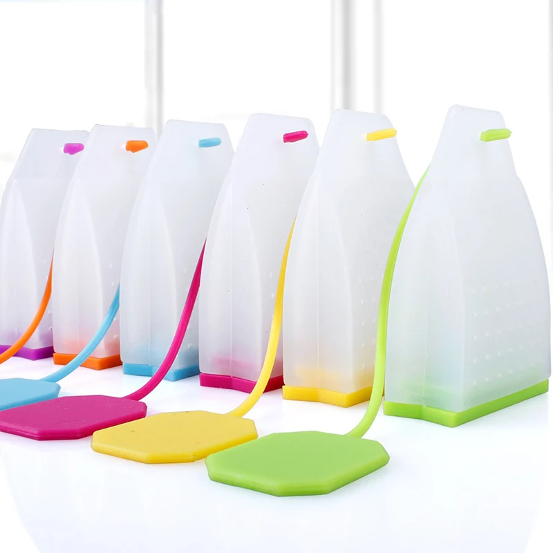 

YIBO Food-grade Silicone Tea Bags Colorful Style Tea Strainers Herbal Tea Infusers Filters Scented Tea Tools Simulation