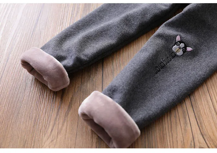Wechat/деловые AliExpress товары; Детские Бархатные леггинсы Wang теплые штаны с рисунком детские леггинсы INS