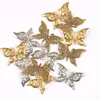 Metal Crafts Mixed Butterfly Connectors Filigree Flower Wraps For DIY Scrapbook Home Decor Embellishments 10Pcs 43x26mm yk0772 ► Photo 1/6
