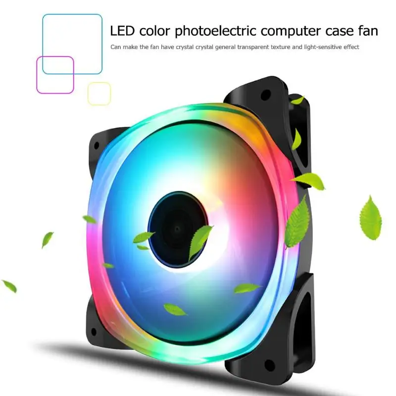 Jonsbo FR-701 34 RGB бусины светодиодный вентилятор охлаждения света 3PIN 4PIN гидродинамический подшипник 120*120*25 мм Корпус корпуса компьютера ПК вентилятор радиатора