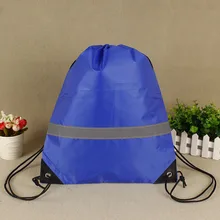 10 хранилище ПК большой емкости светоотражающий ремешок спортивный мешок Спорт на открытом воздухе Drawstring сумки школьные путешествия студентов Прогулки подарок