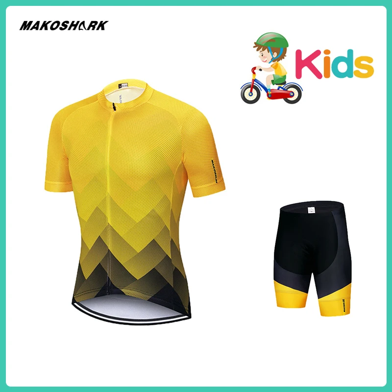 

2019 MAKOSHARK Children'S Quick-Drying Sweat-Proof Light Riding Suit Summer Road Bike Racing Suit Ropa Maillot Uniform Suit