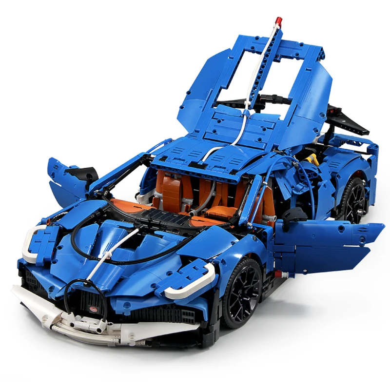 Набор строительных блоков MOC Creator Technic набор синих спортивных гоночных