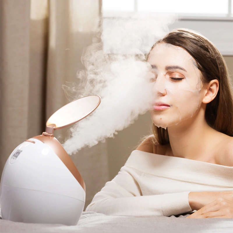 220V Facial Steaming Apparatus Beauty Apparatus Hot Spraying Water Home Opening Pore Detoxification Facial Nano Steam Sprayer 1000ml air humidifier aroma mist home bedroom office diffuser spraying