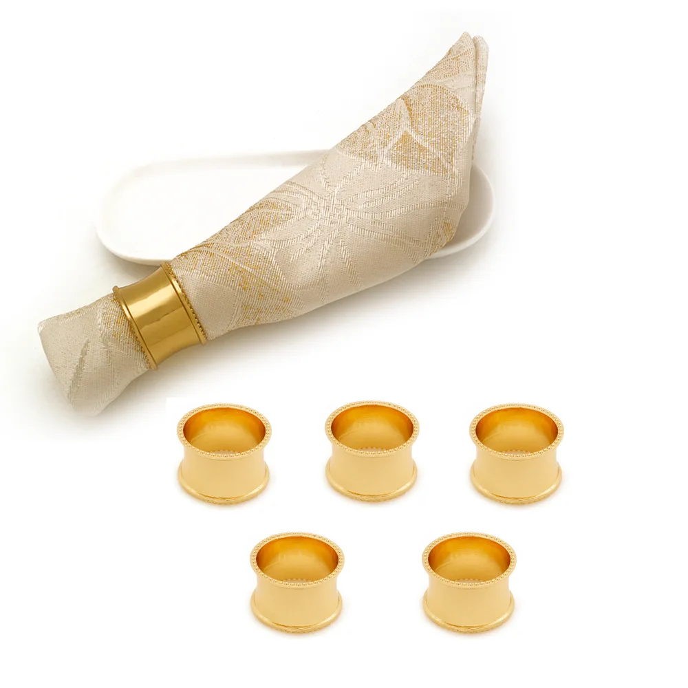 

12 pcs Concave Napkin Rings for Wedding Party Christmas Hotel Kitchen Napkin Ring Holder Dinner Table Decoration