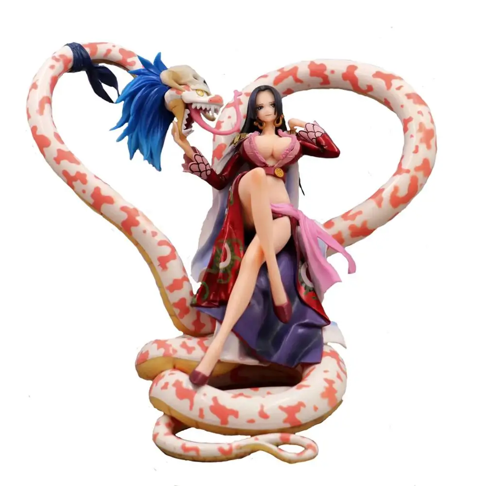 

22cm Pirates / Nautical King POP Female Emperor Nine Snakes Poya Hancock Sitting posture action figure model doll Christmas Gift