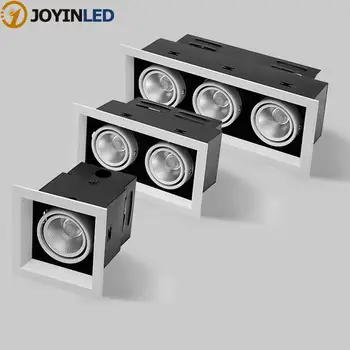 

Downlights LED COB Ceiling 10W 20W 30W Surface Mounted dimmable LED Lamps Spot Light square Rotation LED Downlights AC85-265V