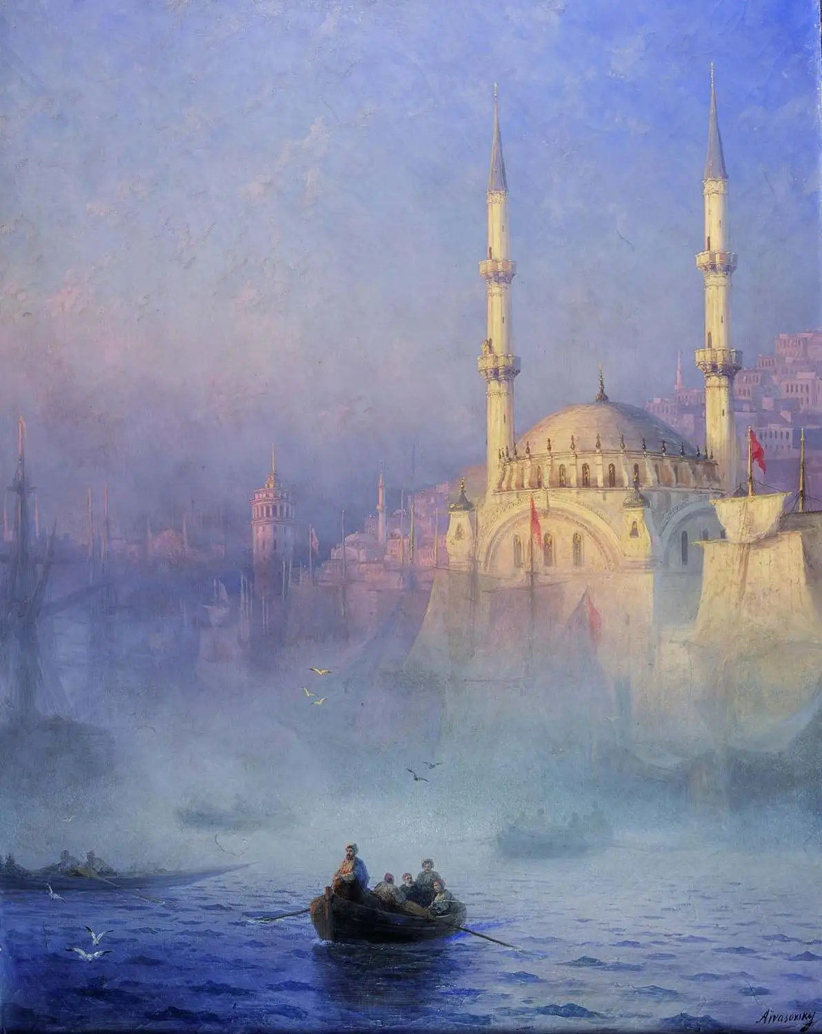 Оптовая продажа картина Ивана констиновича Айвазовского топового-Kahne Mosque (Nusretiye in