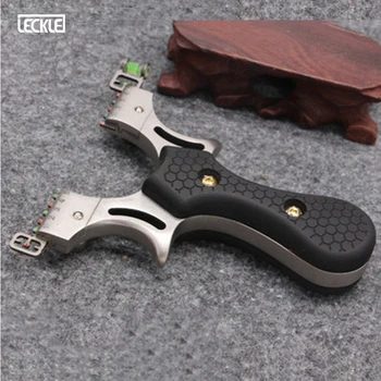 

Resin Handle Stainless Steel Slingshot Professional Level Movable Optical Aiming Pocket Catapult Outdoor Shooting Hunting Bow