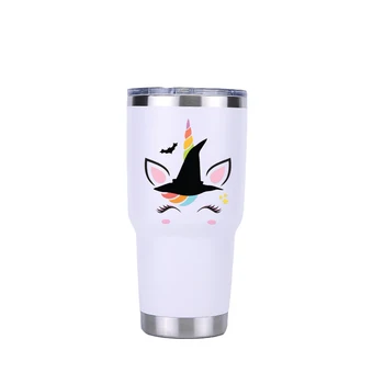 

Halloween Unicorn 30 oz Tumbler Travel Car Beer Mug Water Bottle Vacuum Flasks Insulated Stainless Steel Thermos Coffee mugs