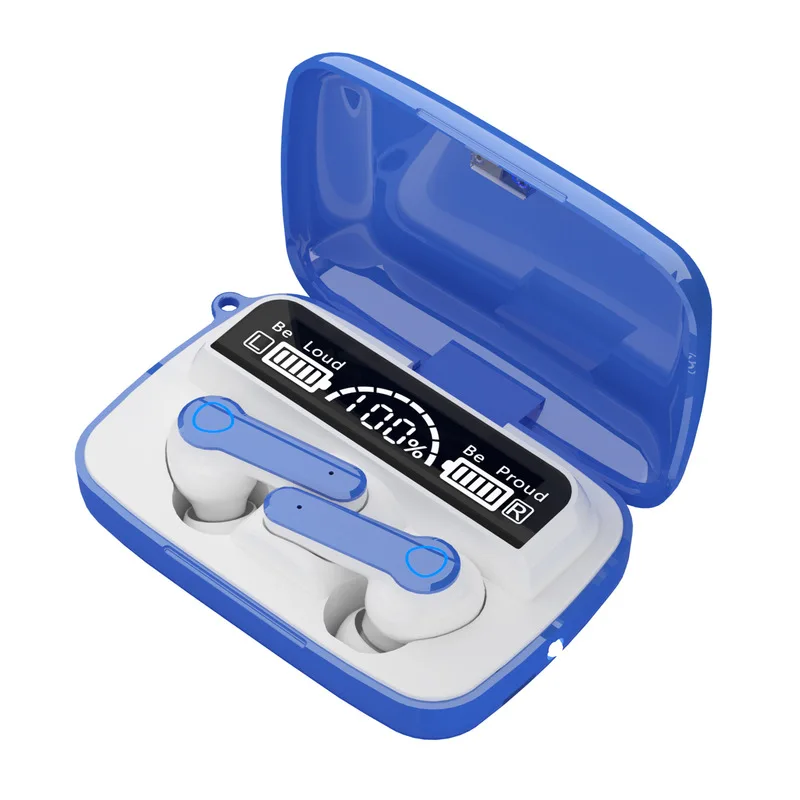 Fones de Ouvido Fone com Microfone Tws sem Fio Bluetooth Redução Ruído Toque Alta Fidelidade Estéreo Caixa Carregamento Lanterna M19 5.1 17 estéreo fone com microfone caixa carregamento lanterna