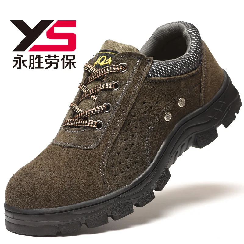 

Safety Shoes Protective Mesh Cloth Shoes Smashing Anti Puncture Oil Resistant Acid-base