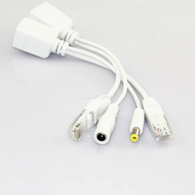 1 пара POE сплиттер 12 В адаптер Аксессуары RJ45 набор игл для маринования Разъем питания кабель камера Cctv для камеры безопасности K13