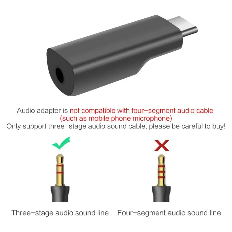 Высокое качество USB-C до 3,5 мм микрофон адаптер Карманный аудио адаптер для DJI Osmo Карманный конвертер для микрофона