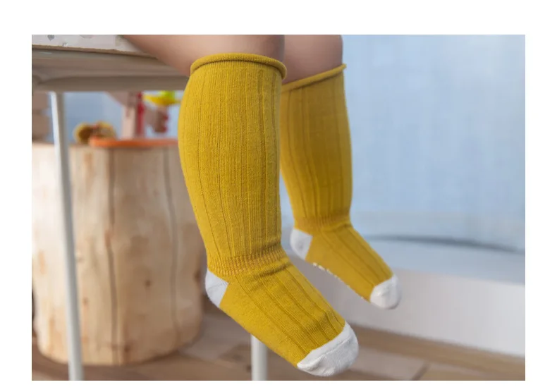 6 пар в упаковке, детские носки без пятки с вертикальными полосками, детские носки, носки с двойной иглой