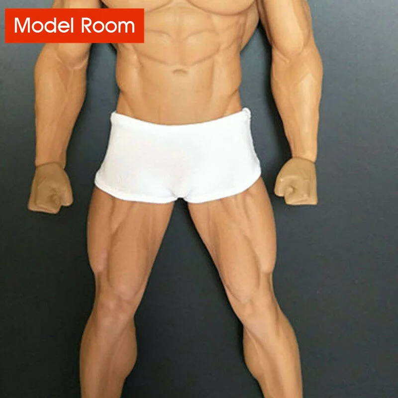 1/6 White&Black Underwear Male Boxers for 12inch Figures Body Model Toy 