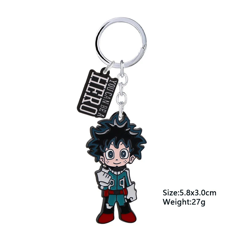 Аниме My Hero Academy брелок Bakugou Katsuki Shoto All Might брелки металлические мидория изуку кулон брелок для ключей на цепочке ювелирные изделия