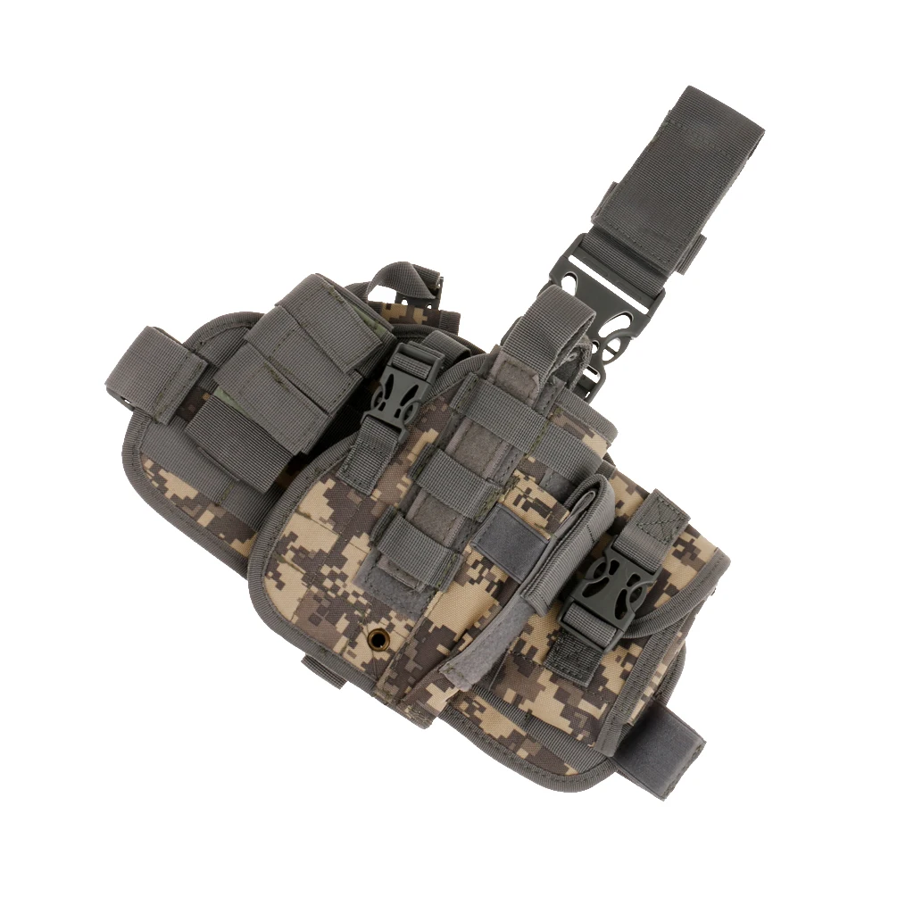 ACU Водонепроницаемая тактическая Сумка MOLLE для ног, сумка-Кобура на бедро с мешочком для мусора, поясной ремень, сумка-кобура для ног - Цвет: ACU