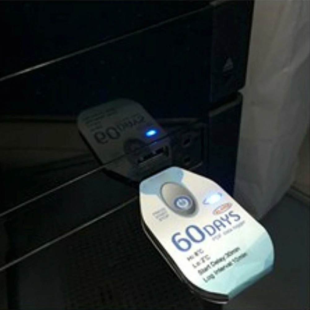 USB Регистратор температуры регистратор данных одноразовый 60 дней записи 69x33x5 мм TB