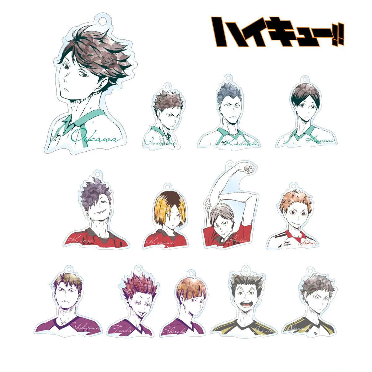 Аниме Haikyuu! Хината Shoyo тобио кагеяма Kuroo Tetsurou сумки кулон брелок Косплэй Шарм Декор