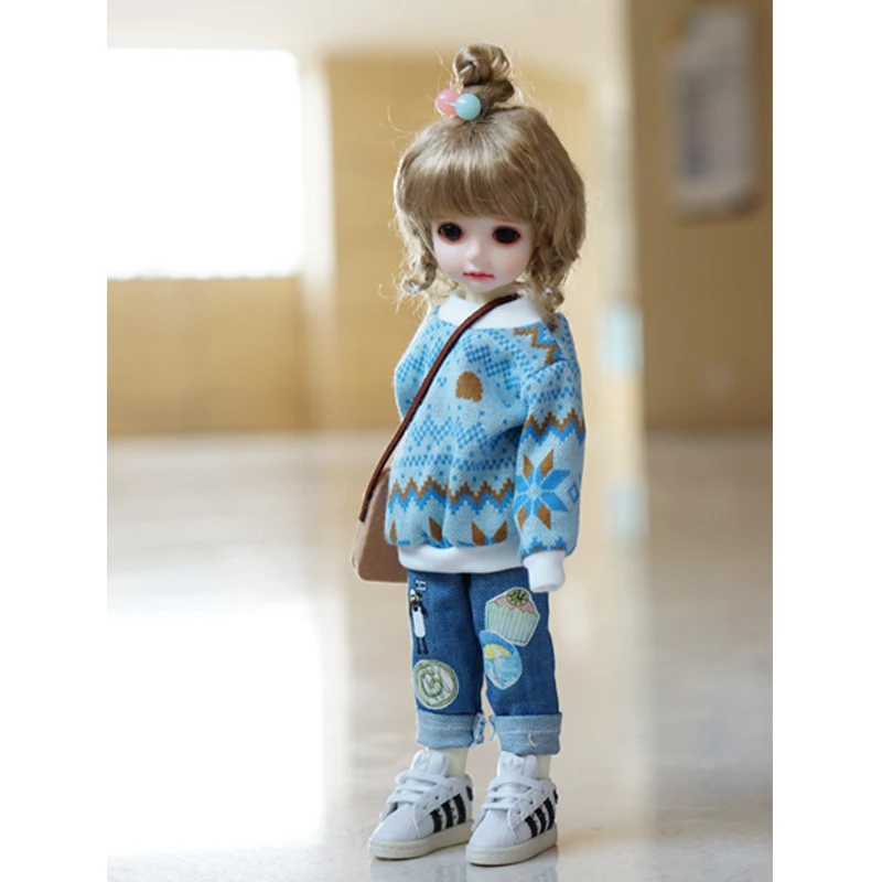 BJD одежда 1/6 синий свитер пуловер с капюшоном для YOSD MYOU imda3.0 аксессуары кукол
