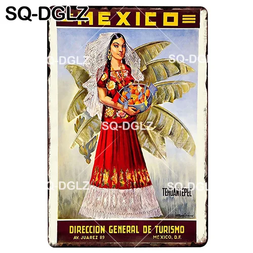 [SQ-DGLZ] металлическая табличка Майорка Настенный декор городской оловянный знак винтажный домашний декор живопись плащи художественный плакат - Цвет: 1536